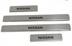699 р. Накладки на порожки автомобиля (N17) M-VRS (нанесение надписи методом окраски)  Nissan Almera  седан (2012-2019). Увеличить фотографию 1