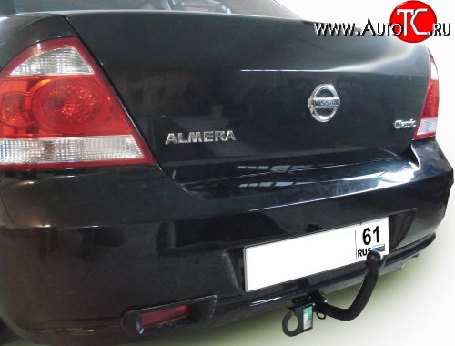 6 849 р. Фаркоп Лидер Плюс Nissan Almera Classic седан B10 (2006-2013) (Без электропакета)