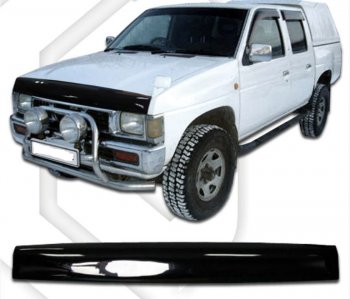 2 079 р. Дефлектор капота CA-Plastic  Nissan Datsun (1990-1995) (Classic черный, Без надписи). Увеличить фотографию 1