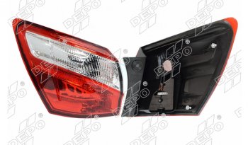 8 399 р. Левый фонарь задний (диодный) DEPO Nissan Dualis J10 2-ой рестайлинг (2010-2014). Увеличить фотографию 1