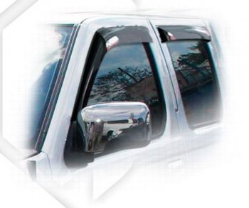 2 089 р. Дефлектора окон CA-Plastiс Nissan Frontier 1 рестайлинг (2001-2005) (Classic полупрозрачный). Увеличить фотографию 1