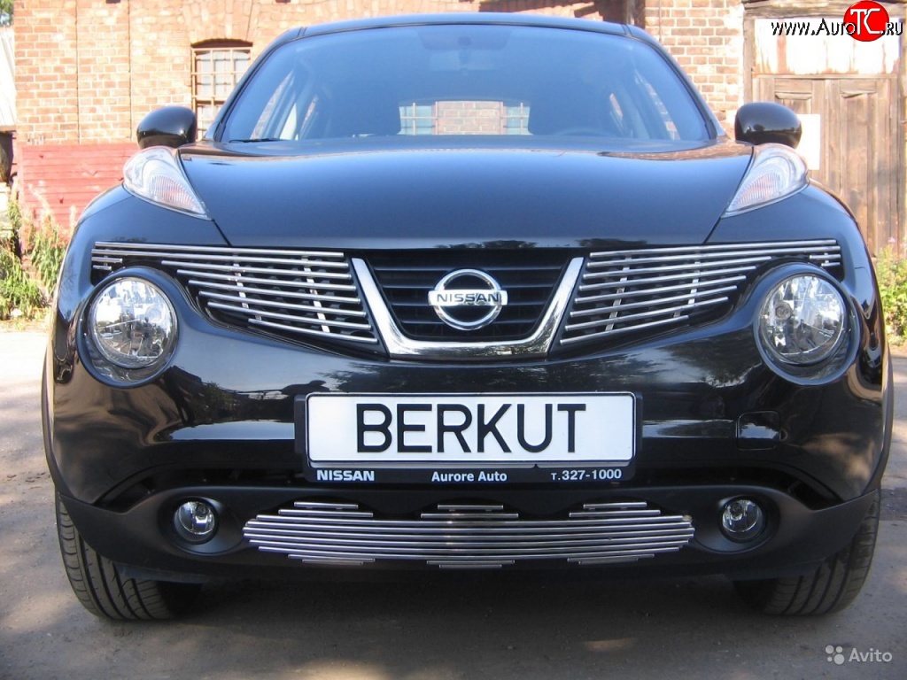 6 299 р. Декоративная вставка воздухозаборника Berkut Nissan Juke 1 YF15 дорестайлинг (2010-2014)