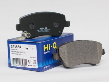 1 389 р. Колодки переднего дискового тормоза HI-Q Nissan Note 2 E12 рестайлинг (2016-2020). Увеличить фотографию 1