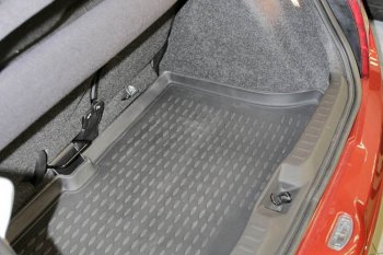 1 159 р. Коврик багажника Element (полиуретан)  Nissan Micra  3 (2002-2010) (Черный). Увеличить фотографию 2