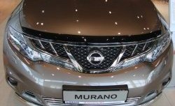 2 879 р. Дефлектор капота NovLine  Nissan Murano  2 Z51 (2008-2016). Увеличить фотографию 1