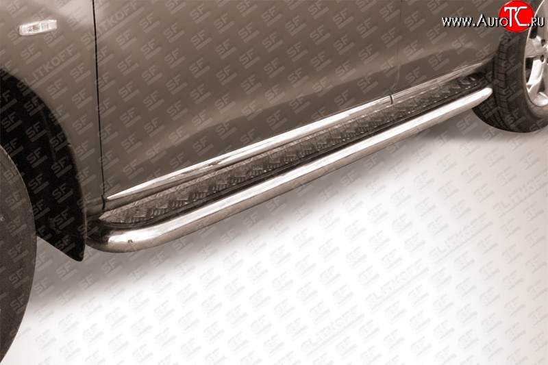 14 999 р. Широкая защита порогов из трубы диаметром 57 мм Slitkoff Nissan Murano 2 Z51 рестайлинг (2010-2016)