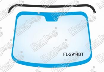 629 р. Молдинг лобового стекла FlexLine Nissan Murano 2 Z51 дорестайлинг (2008-2011). Увеличить фотографию 1