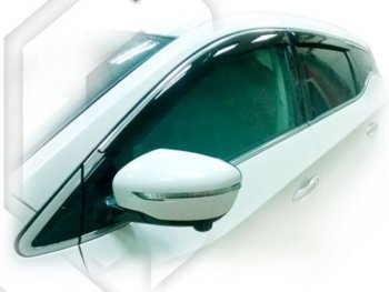 2 059 р. Дефлектора окон CA-Plastic Nissan Murano 3 Z52 дорестайлинг (2015-2022) (Classic полупрозрачный, Без хром.молдинга). Увеличить фотографию 1