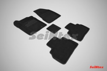 5 449 р. Комплект 3D ковриков в салон Seintex Nissan Murano 3 Z52 дорестайлинг (2015-2022). Увеличить фотографию 1