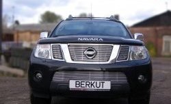 5 799 р. Декоративная вставка воздухозаборника (рестайлинг) Berkut Nissan Navara 2 D40 дорестайлинг (2004-2010). Увеличить фотографию 1