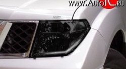 134 р. Темная защита передних фар Novline  Nissan Navara  2 D40 - Pathfinder  R51. Увеличить фотографию 1