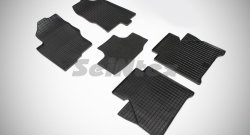 Износостойкие коврики в салон с рисунком Сетка SeiNtex Premium 4 шт. (резина) Nissan (Нисан) Navara (Навара)  2 D40 (2004-2010) 2 D40 дорестайлинг