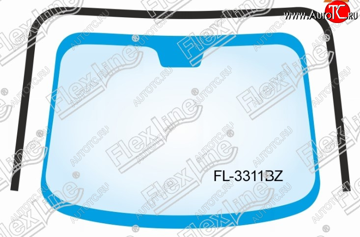1 769 р. Молдинг лобового стекла FlexLine Nissan Note 1 E11 дорестайлинг (2004-2008)