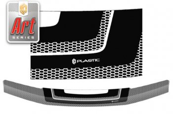 2 349 р. Дефлектор капота CA-Plastiс  Nissan Pathfinder  3 R51 (2004-2010) (Серия Art графит). Увеличить фотографию 1