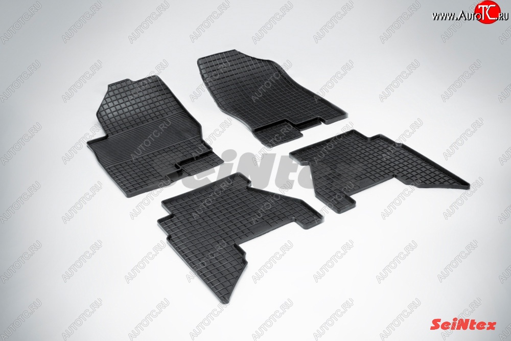 4 999 р. Износостойкие коврики в салон с рисунком Сетка SeiNtex Premium 4 шт. (резина)  Nissan Pathfinder  R51 (2004-2014)