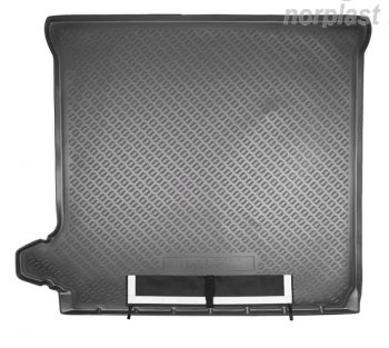 3 099 р. Коврик багажника Norplast  Nissan Pathfinder  R51 (2004-2014) (Черный, с погрузочным ковриком (фартуком)). Увеличить фотографию 1