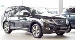 969 р. Зимняя заглушка решетки переднего бампера РА  Nissan Pathfinder  R52 (2012-2017) дорестайлинг. Увеличить фотографию 2