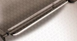 13 949 р. Широкая защита порогов из трубы диаметром 57 мм Slitkoff  Nissan Pathfinder  R52 (2012-2017). Увеличить фотографию 1