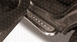 13 949 р. Широкая защита порогов из трубы диаметром 57 мм Slitkoff  Nissan Pathfinder  R52 (2012-2017). Увеличить фотографию 3