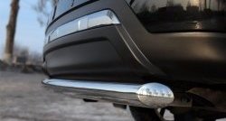 11 999 р. Защита заднего бампера (Ø63 мм, нержавейка) Russtal  Nissan Pathfinder  R52 (2012-2017). Увеличить фотографию 3