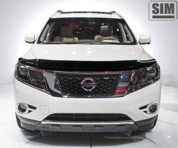 Дефлектор капота SIM Nissan Pathfinder R52 дорестайлинг (2012-2017)