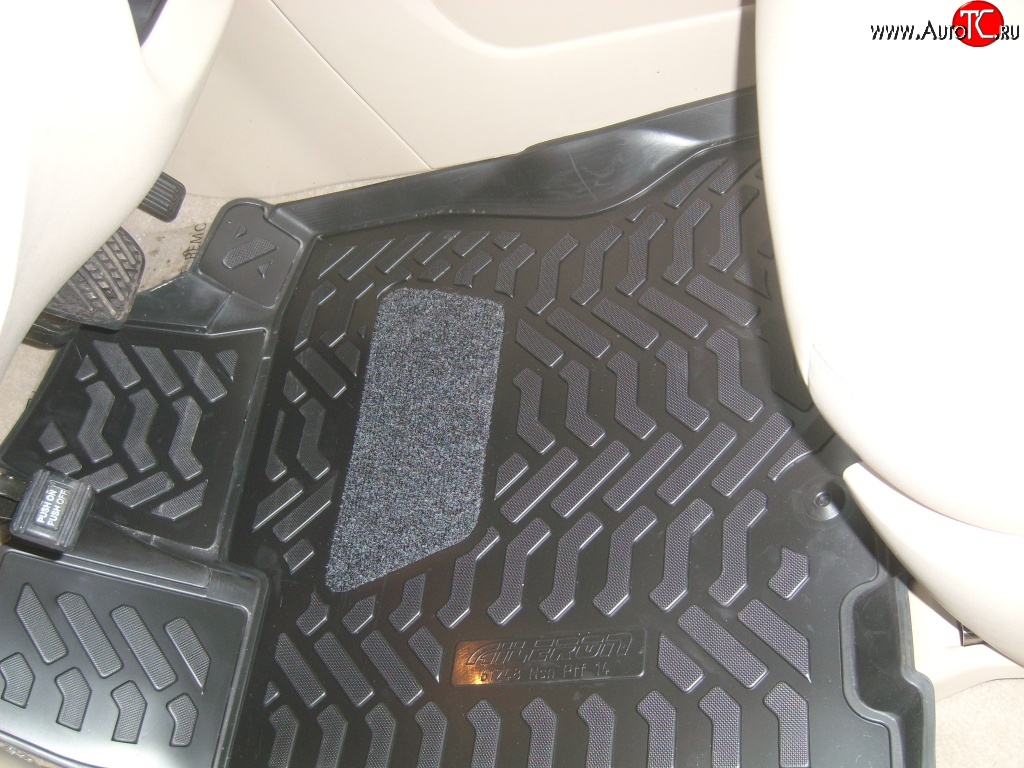 1 599 р. Комплект ковриков в салон Aileron 4 шт. (полиуретан, 3D с подпятником)  Nissan Pathfinder  4 R52 (2012-2017)