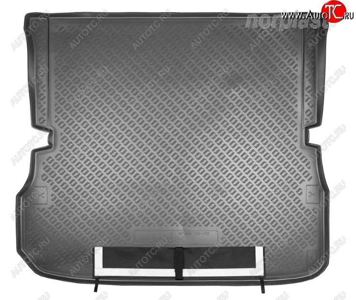 3 099 р. Коврик багажника Norplast Unidec (сложенный 3 ряд) Nissan Pathfinder R52 дорестайлинг (2012-2017) (Черный, с погрузочным ковриком (фартуком))