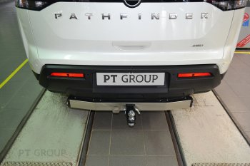 17 899 р. Фаркоп Petroil Tuning (съемный квадрат) Nissan Pathfinder R53 (2021-2024) (Без заглушки ). Увеличить фотографию 3