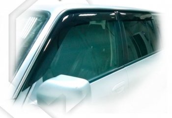 2 099 р. Дефлектора окон CA-Plastic  Nissan Patrol  5 (2004-2010) (Classic полупрозрачный, Без хром.молдинга). Увеличить фотографию 1