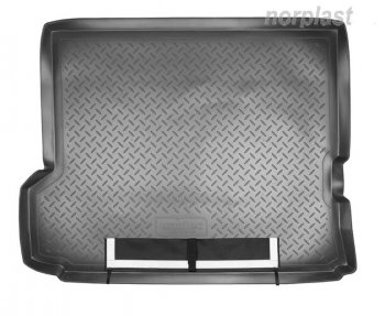 2 989 р. Коврик багажника Norplast Unidec  Nissan Patrol  5 (2004-2010) (Черный, с погрузочным ковриком (фартуком)). Увеличить фотографию 1