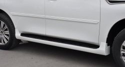43 999 р. Комплект порогов Impul Nissan Patrol 6 Y62 дорестайлинг (2010-2014) (Неокрашенные). Увеличить фотографию 1