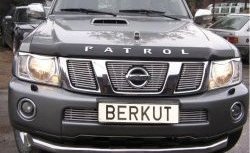 6 299 р. Декоративная вставка решетки радиатора Berkut Nissan Patrol 5 Y61 2-ой рестайлинг (2004-2010). Увеличить фотографию 1