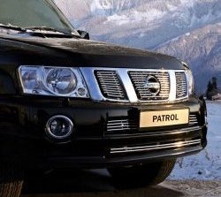 6 399 р. Декоративная вставка воздухозаборника (рестайлинг) Berkut  Nissan Patrol  5 (2004-2010). Увеличить фотографию 1