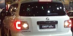 20 499 р. Накладка на заднюю дверь автомобиля Impul Nissan Patrol 6 Y62 дорестайлинг (2010-2014). Увеличить фотографию 3