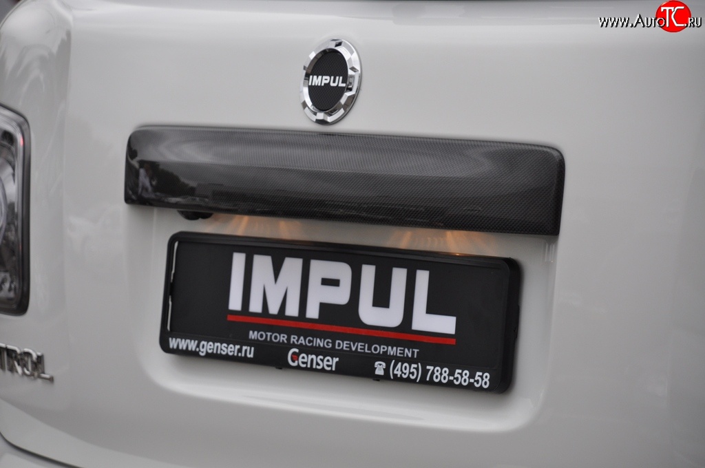 20 499 р. Накладка на заднюю дверь автомобиля Impul Nissan Patrol 6 Y62 дорестайлинг (2010-2014)