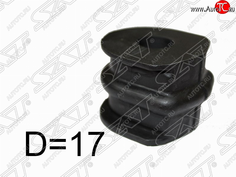 129 р. Резиновая втулка заднего стабилизатора (D=17) SAT Nissan Qashqai 2 J11 дорестайлинг (2013-2019)