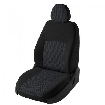 6 649 р. Чехлы для сидений Lord Autofashion Дублин (жаккард)  Nissan Qashqai  2 (2013-2019) (Черный, вставка Прямоугольник чёрный). Увеличить фотографию 1