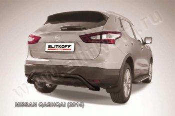 Защита задняя Slitkoff Nissan Qashqai 2 J11 дорестайлинг (2013-2019)