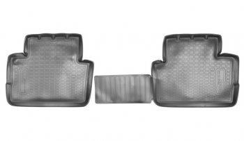 Комплект ковриков в салон Norplast Unidec (задние) Nissan Qashqai 2 J11 рестайлинг (2017-2022)  (Цвет: черный)