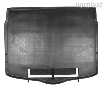 2 579 р. Коврик багажника Norplast  Nissan Qashqai  2 (2017-2022) (Черный, с погрузочным ковриком (фартуком)). Увеличить фотографию 1