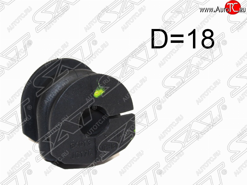 127 р. Резиновая втулка заднего стабилизатора (D=18) SAT Nissan Qashqai 2 J11 дорестайлинг (2013-2019)