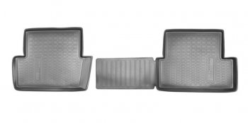 799 р. Комплект ковриков в салон Norplast Unidec (задние) Nissan Qashqai 1 J10 рестайлинг (2010-2013) (Цвет: черный). Увеличить фотографию 1