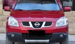 2 999 р. Накладка на передний бампер CT Nissan Qashqai 1 дорестайлинг (2007-2010) (Неокрашенная). Увеличить фотографию 1