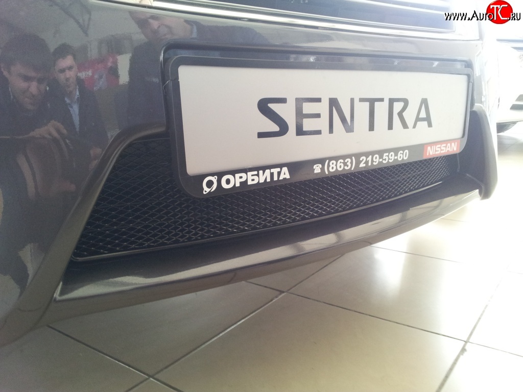 1 799 р. Сетка на бампер Novline  Nissan Sentra  7 (2014-2017)