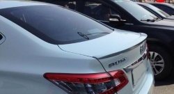 2 699 р. Лип спойлер M-VRS Nissan Sentra 7 B17 (2014-2017) (Неокрашенный). Увеличить фотографию 2