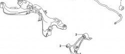 1 159 р. Полиуретановый сайлентблок нижнего рычага передней подвески (задний) Точка Опоры  Nissan Serena  2 (2001-2005). Увеличить фотографию 2