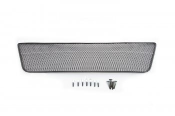 1 839 р. Сетка на бампер внешняя Arbori черн., 10 мм  Nissan Terrano  D10 (2013-2022). Увеличить фотографию 1
