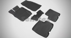 4 299 р. Износостойкие коврики в салон с высоким бортом SeiNtex Premium 4 шт. (резина)  Nissan Terrano  D10 (2013-2016). Увеличить фотографию 1
