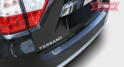 1 889 р. Накладка на задний бампер Souz-96 (штампованная)  Nissan Terrano  3 D10 (2013-2023). Увеличить фотографию 1