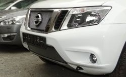 1 539 р. Нижняя сетка на бампер Russtal (хром) Nissan Terrano D10 рестайлинг (2016-2022). Увеличить фотографию 2